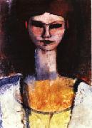 Amedeo Modigliani Bust of a Young Woman France oil painting reproduction